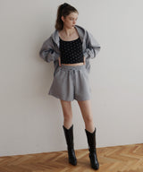 【4月上旬予約商品】ロゴプレート付きショートパンツ