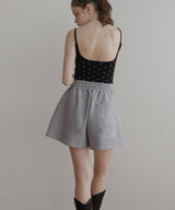 【4月上旬予約商品】ロゴプレート付きショートパンツ