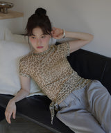 ヒョウ柄シアーTEE