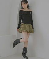 【10月中旬予約商品】ナポレオンオフショルロングスリーブTシャツ