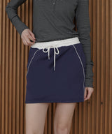 ウエスト切り替えラインスウェットミニスカート