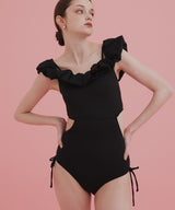 2WAYフリルオフショルサイドリボンスイムウェア