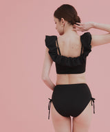 2WAYフリルオフショルサイドリボンスイムウェア