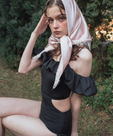 2WAYフリルオフショルサイドリボンスイムウェア