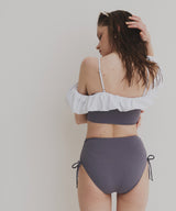 2WAYフリルオフショルサイドリボンスイムウェア