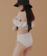 2WAYフリルオフショルサイドリボンスイムウェア