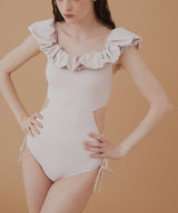 2WAYフリルオフショルサイドリボンスイムウェア