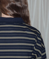 オーバーサイズボーダーポロTシャツ