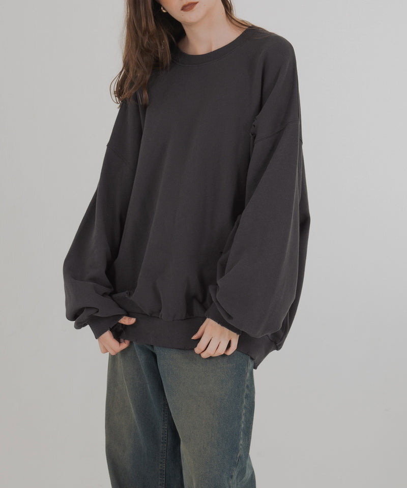 オーバーサイズダメージスウェット