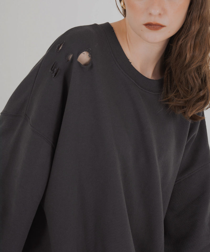 オーバーサイズダメージスウェット