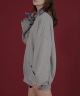 オーバーサイズダメージスウェット