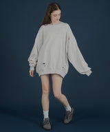 オーバーサイズダメージスウェット