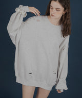 オーバーサイズダメージスウェット