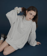 オーバーサイズダメージスウェット