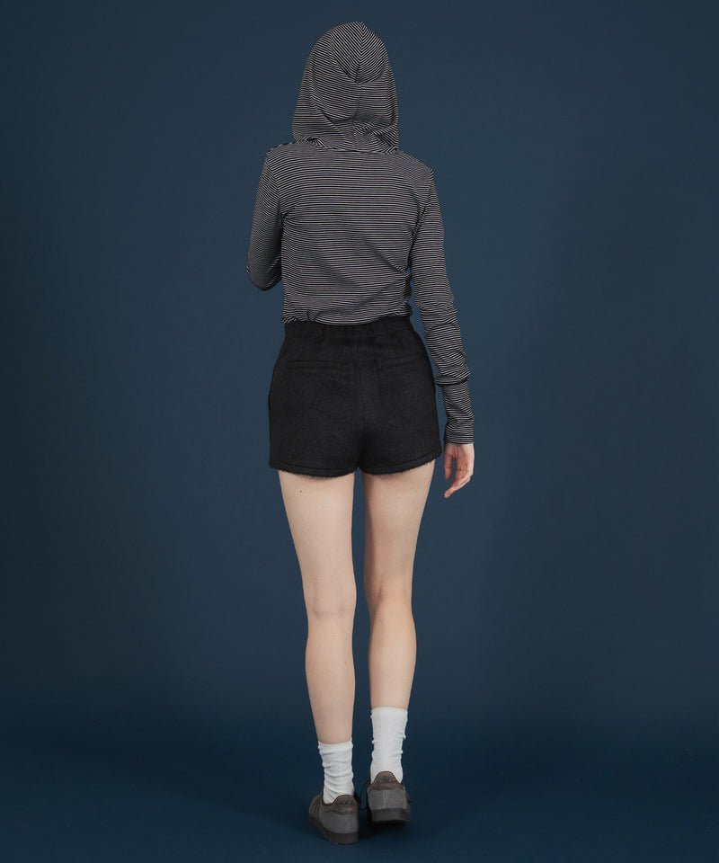 【11月上旬お届け商品】シャギーハイウエストショートパンツ