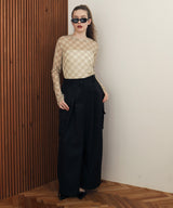 チェックシアーTシャツ