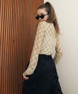 チェックシアーTシャツ