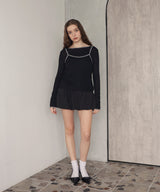 バイカラーロンTキャミセット