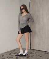 フード付きシアーロングスリーブTシャツ