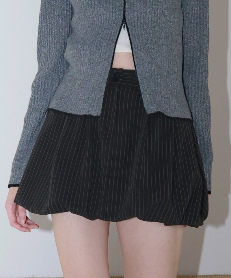 【12月上旬お届け商品】ストライプバルーンスカート