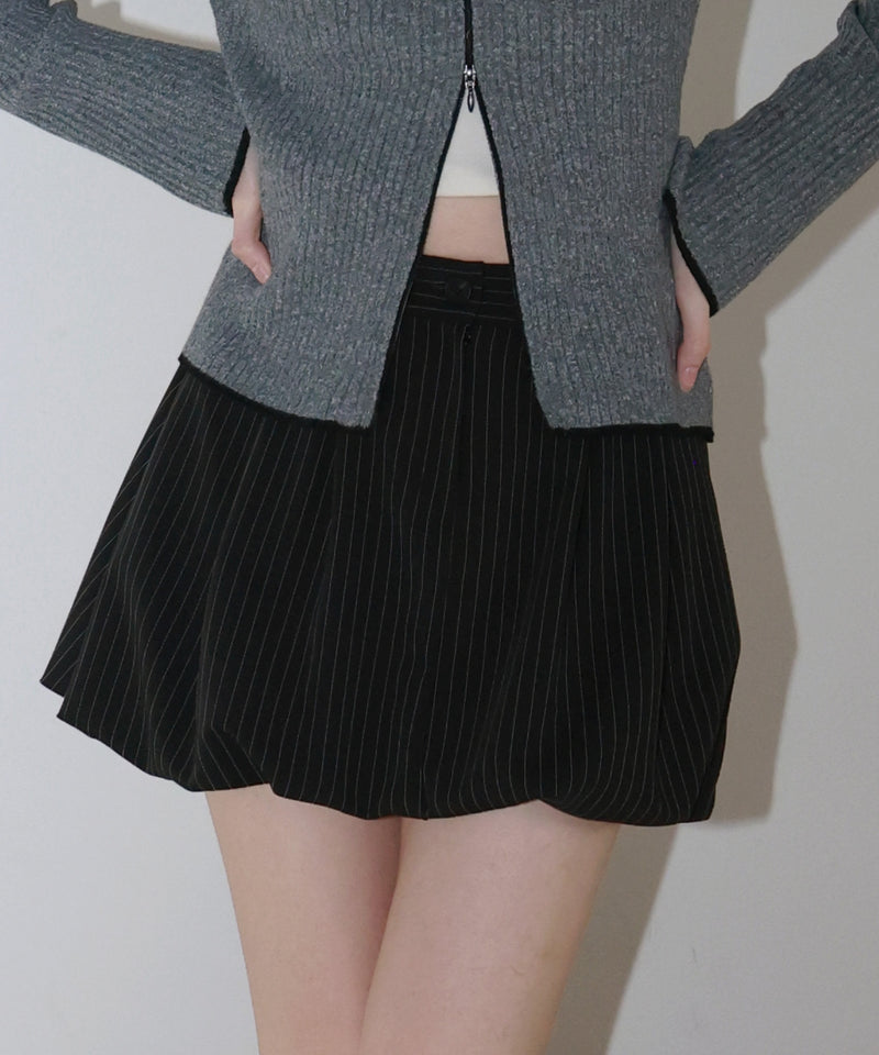 【12月上旬お届け商品】ストライプバルーンスカート