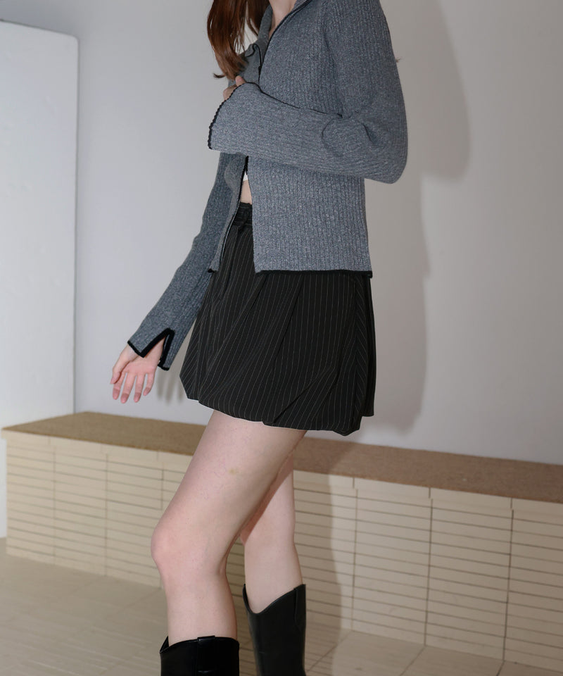 【12月上旬お届け商品】ストライプバルーンスカート