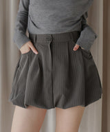 【12月上旬お届け商品】ストライプバルーンスカート