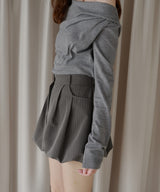 【12月上旬お届け商品】ストライプバルーンスカート