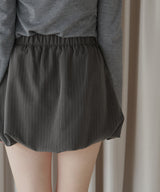 【12月上旬お届け商品】ストライプバルーンスカート