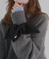 ストライプスクエアシュシュ