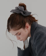 ストライプスクエアシュシュ