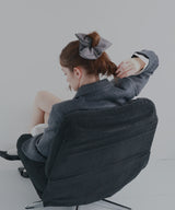 ストライプスクエアシュシュ