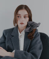 ストライプスクエアシュシュ