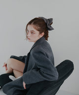 ストライプスクエアシュシュ