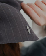 ストライプスクエアシュシュ