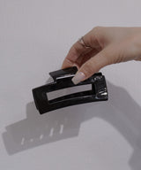 バイカラースクエアヘアクリップ