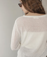 シアーサイドシャーリングアシメニット