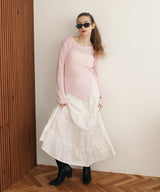 シアーサイドシャーリングアシメニット