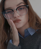 サーモントメガネ/ハーフフレームメガネ