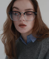 サーモントメガネ/ハーフフレームメガネ