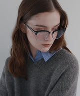 サーモントメガネ/ハーフフレームメガネ