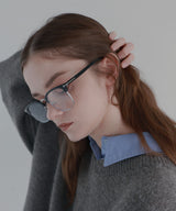サーモントメガネ/ハーフフレームメガネ