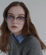 サーモントメガネ/ハーフフレームメガネ