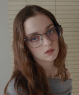 サーモントメガネ/ハーフフレームメガネ