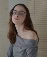 サーモントメガネ/ハーフフレームメガネ
