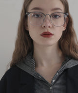 サーモントメガネ/ハーフフレームメガネ