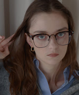 サーモントメガネ/ハーフフレームメガネ