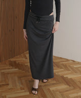 【4月中旬予約商品】ボーダーロングスカート