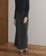 【4月中旬予約商品】ボーダーロングスカート