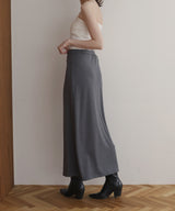 【4月中旬予約商品】ボーダーロングスカート